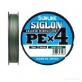 Шнур Sunline SIGLON PE×4 150M(Dark Green) #0.5/8LB